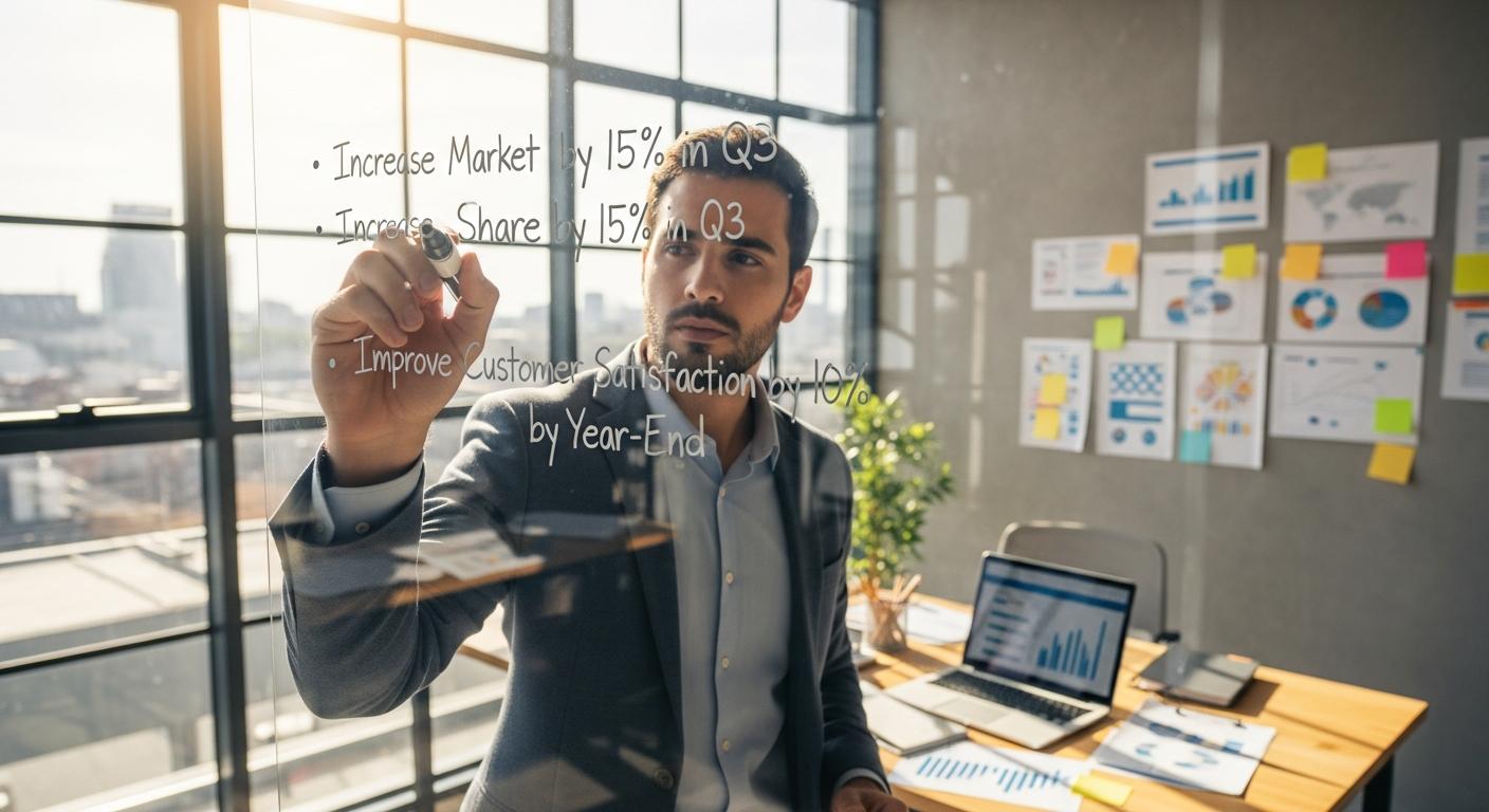 Establecer objetivos claros y medibles para la estrategia