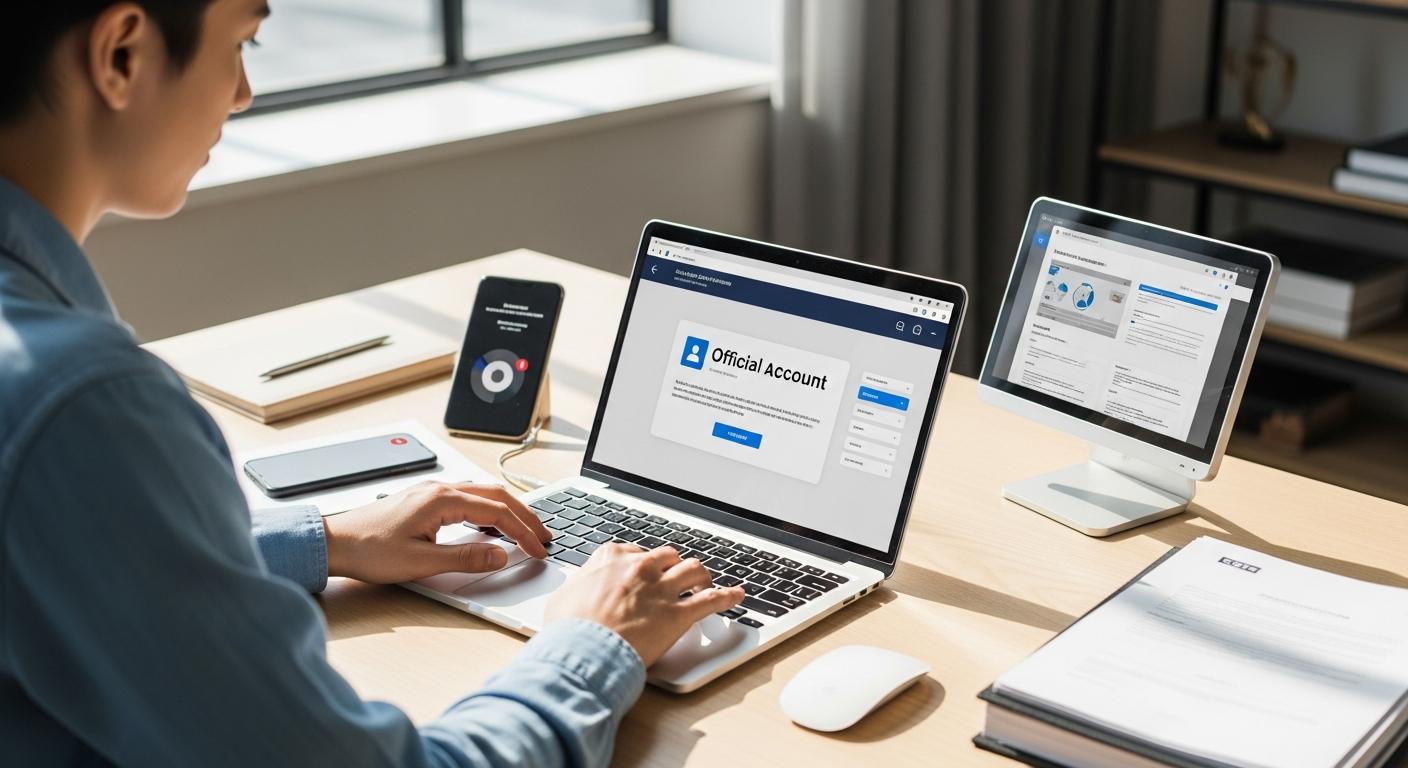 Registrar y configurar una cuenta oficial para uso gratuito