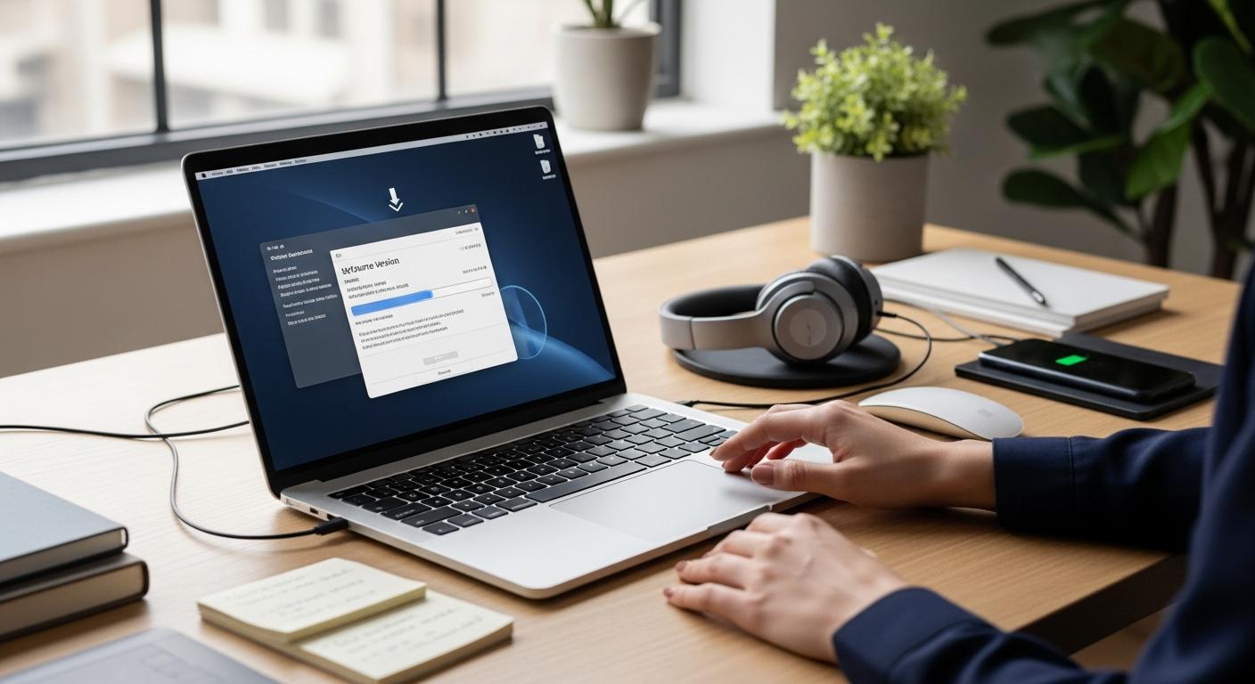Descarga y verificación de la versión más reciente disponible